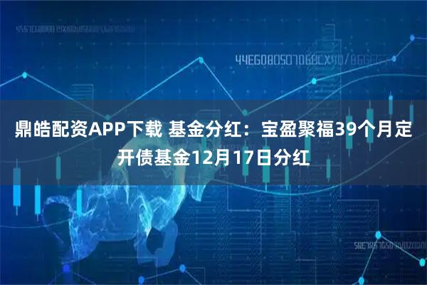 鼎皓配资APP下载 基金分红：宝盈聚福39个月定开债基金12月17日分红